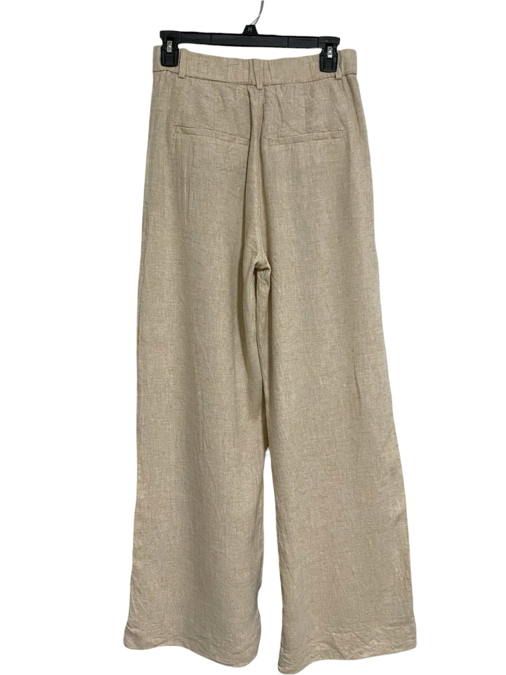 Abercrombie & Fitch Sloane Ultra High Rise Wide Leg Linen Blend Pant Oatmeal - Picture 6 of 10